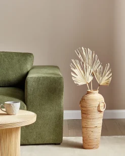 Vaso decorativo ELATIA Rattan 50 cm Naturale