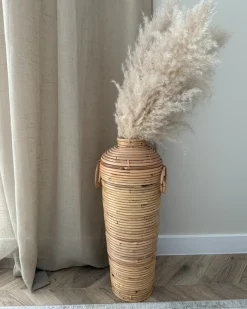 Vaso decorativo ELATIA Rattan 50 cm Naturale