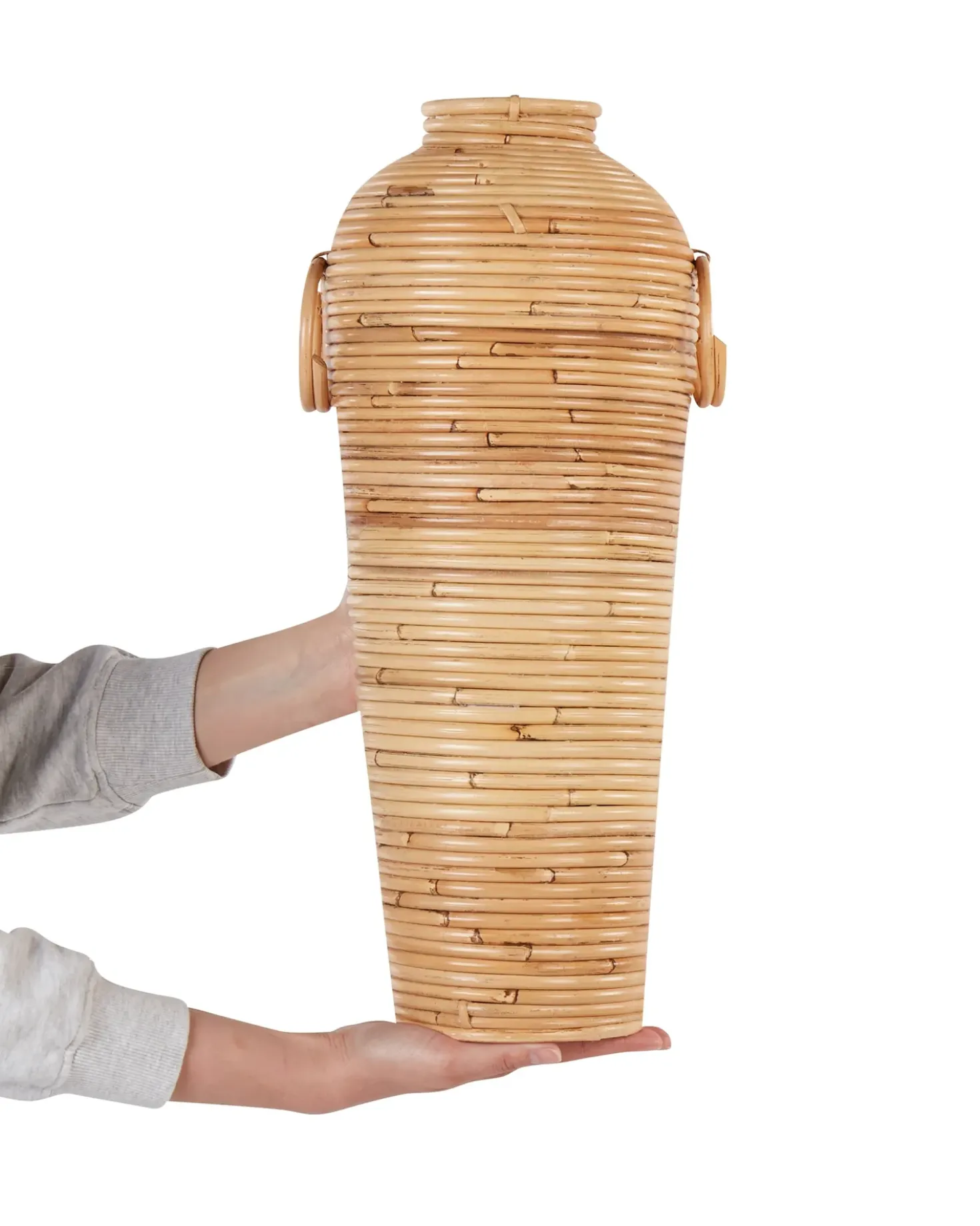 Vaso decorativo ELATIA Rattan 50 cm Naturale
