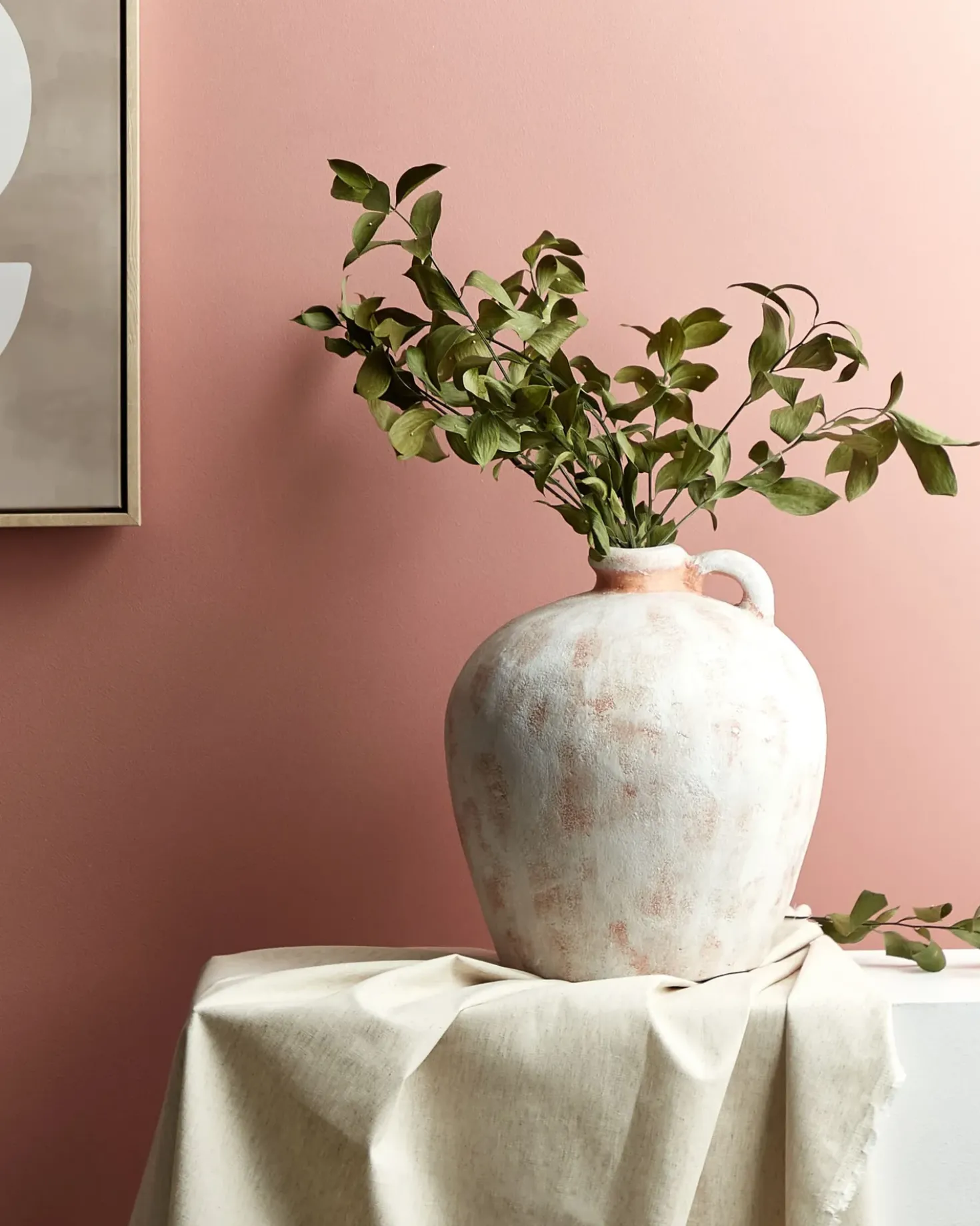 Vaso decorativo IPOH Ceramica 30 cm Bianco sporco