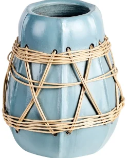 Vaso decorativo KAMERING Ceramica 27 cm Blu