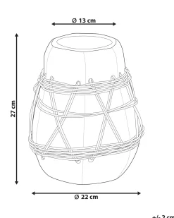 Vaso decorativo KAMERING Ceramica 27 cm Blu