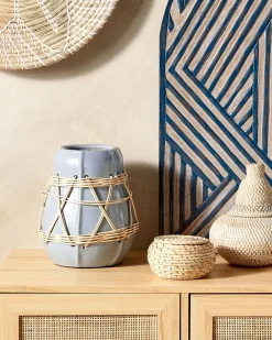 Vaso decorativo KAMERING Ceramica 27 cm Blu