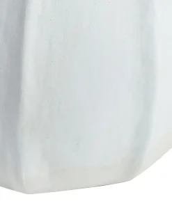 Vaso decorativo KAMPAR Ceramica 30 cm Bianco