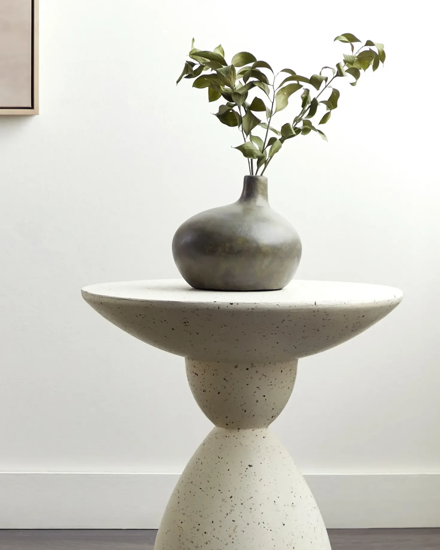 Vaso decorativo KLANG Ceramica 18 cm Grigio