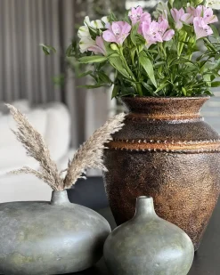 Vaso decorativo KLANG Ceramica 18 cm Grigio