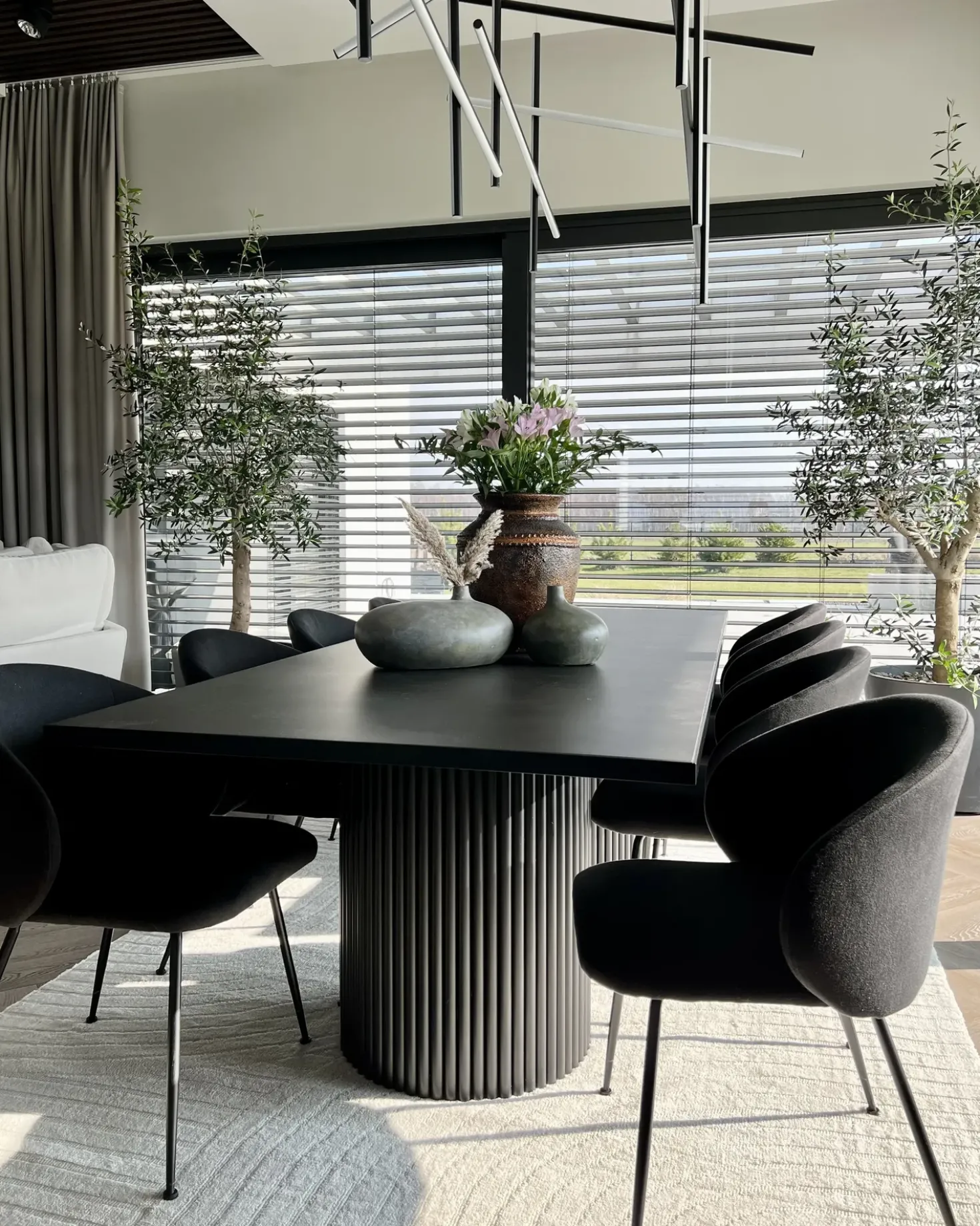Vaso decorativo KLANG Ceramica 18 cm Grigio