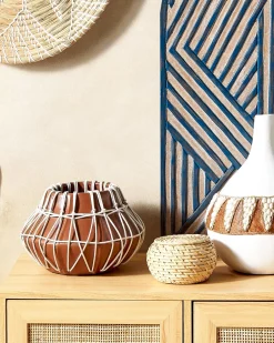 Vaso decorativo KLUET Ceramica 22 cm Marrone