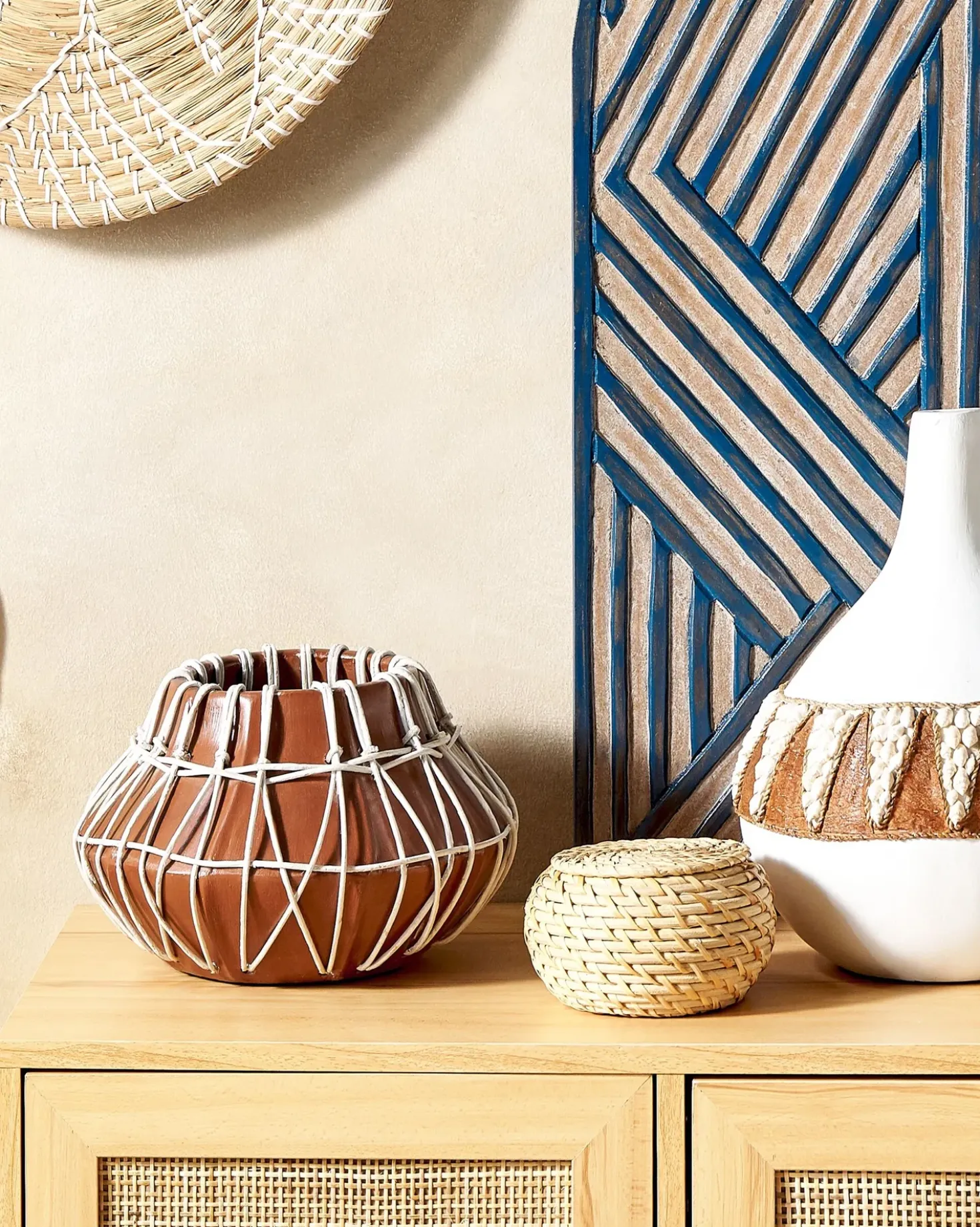 Vaso decorativo KLUET Ceramica 22 cm Marrone