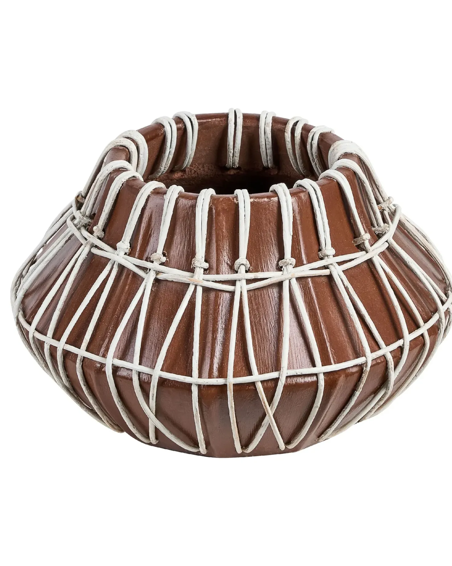 Vaso decorativo KLUET Ceramica 22 cm Marrone