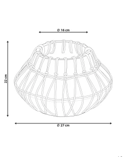Vaso decorativo KLUET Ceramica 22 cm Marrone