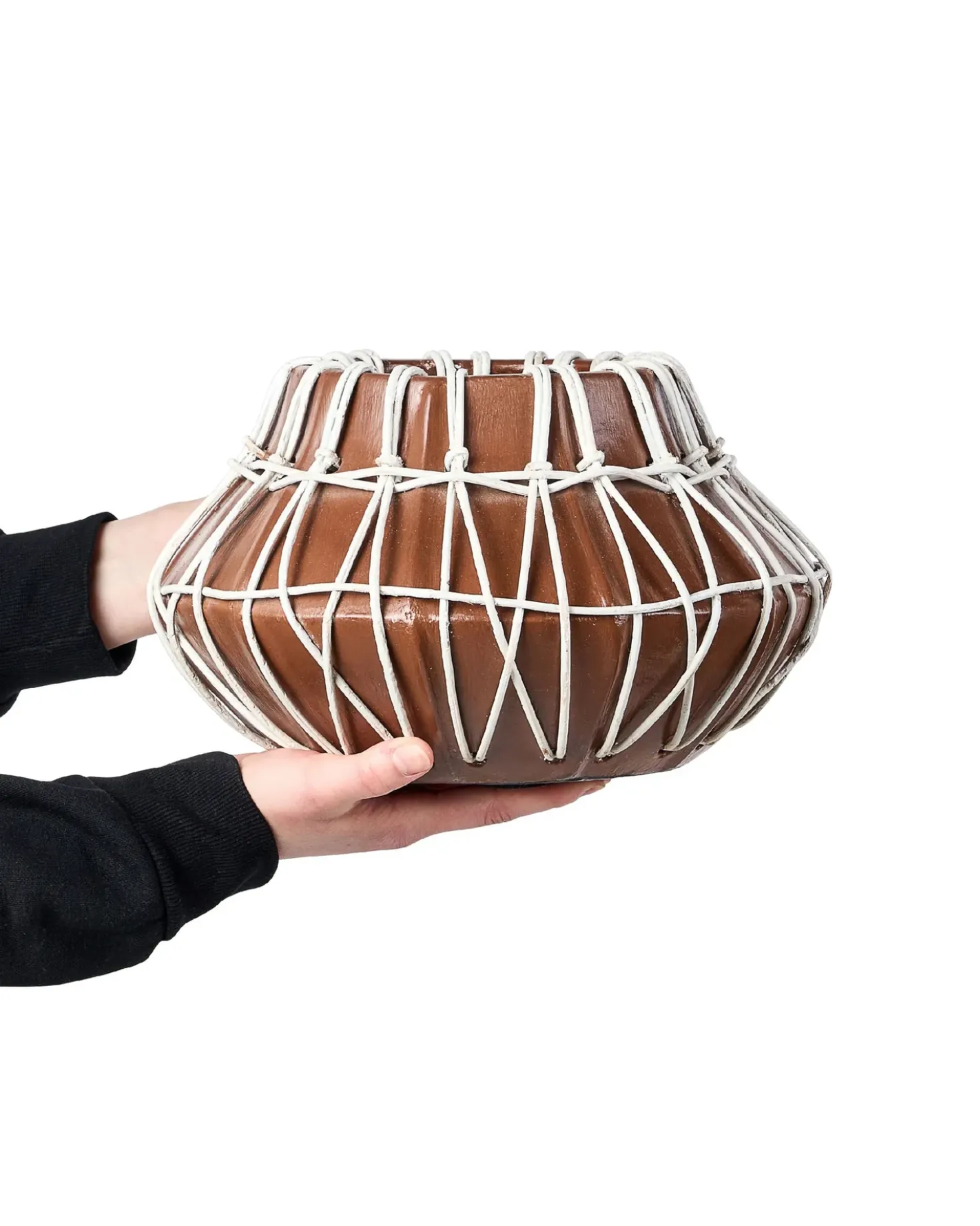Vaso decorativo KLUET Ceramica 22 cm Marrone