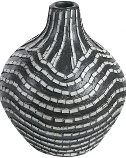 Vaso decorativo KUALU Ceramica 35 cm Nero