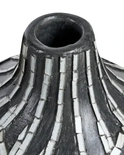 Vaso decorativo KUALU Ceramica 35 cm Nero