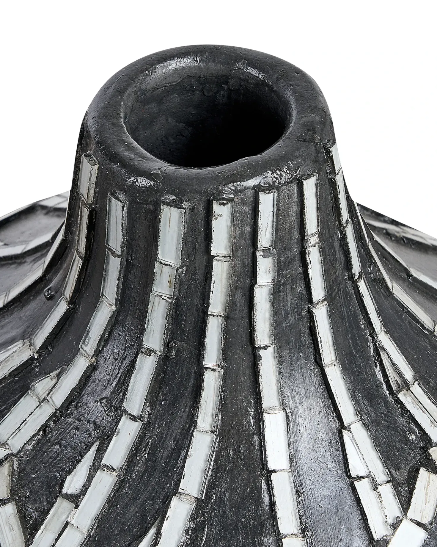 Vaso decorativo KUALU Ceramica 35 cm Nero