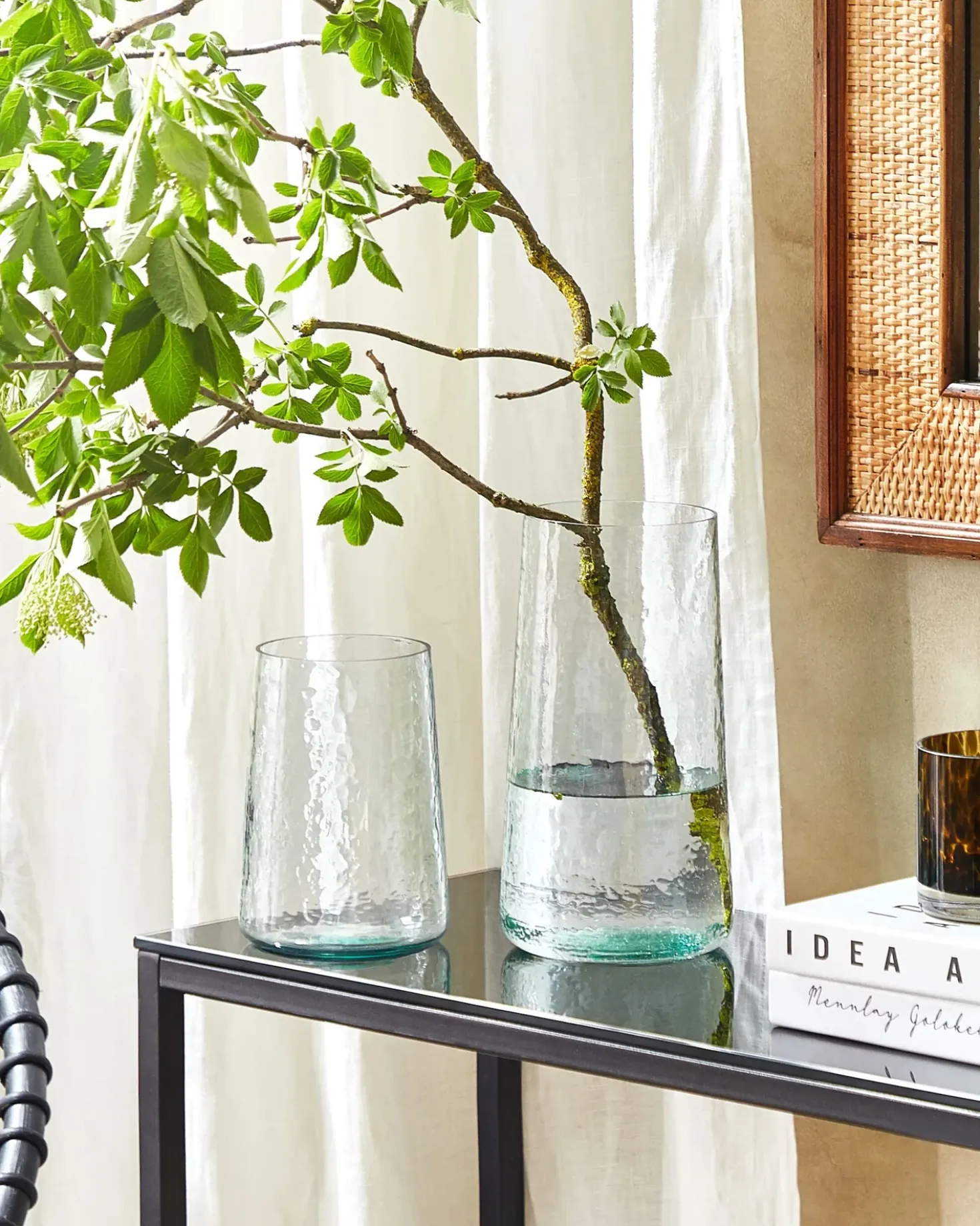 Vaso decorativo KULCHE Vetro 25/17 cm Trasparente