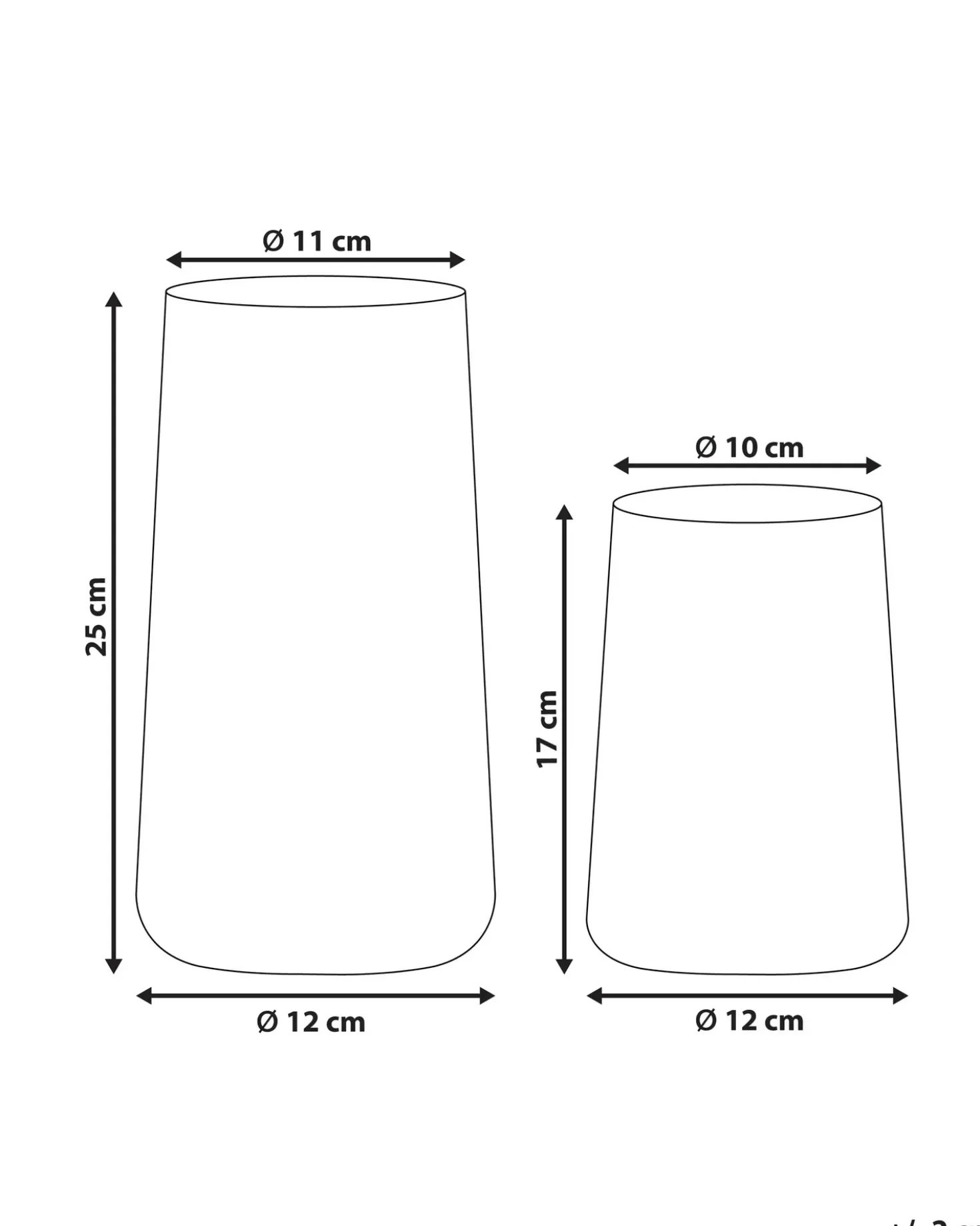 Vaso decorativo KULCHE Vetro 25/17 cm Trasparente