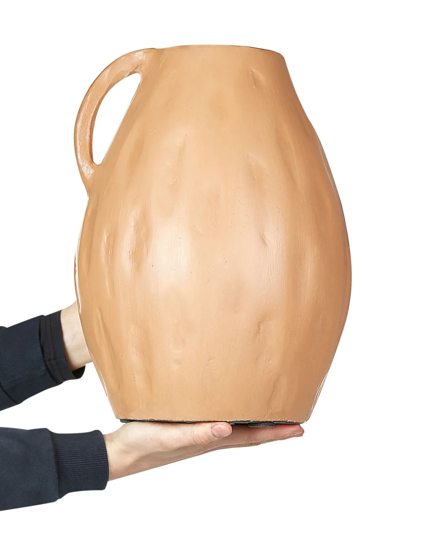 Vaso decorativo KULIM Ceramica 40 cm Beige sabbia