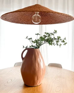 Vaso decorativo KULIM Ceramica 40 cm Beige sabbia