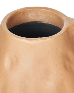 Vaso decorativo KULIM Ceramica 40 cm Beige sabbia