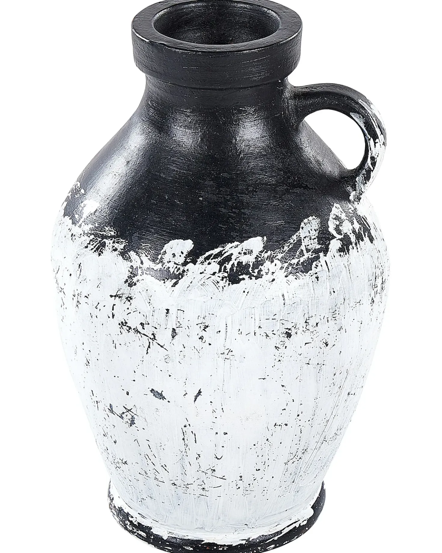 Vaso decorativo MASSALIA Ceramica 33 cm Bianco