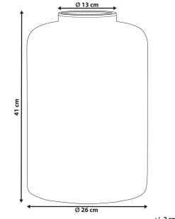 Vaso decorativo MIRCHI Vetro 41 cm Arancione