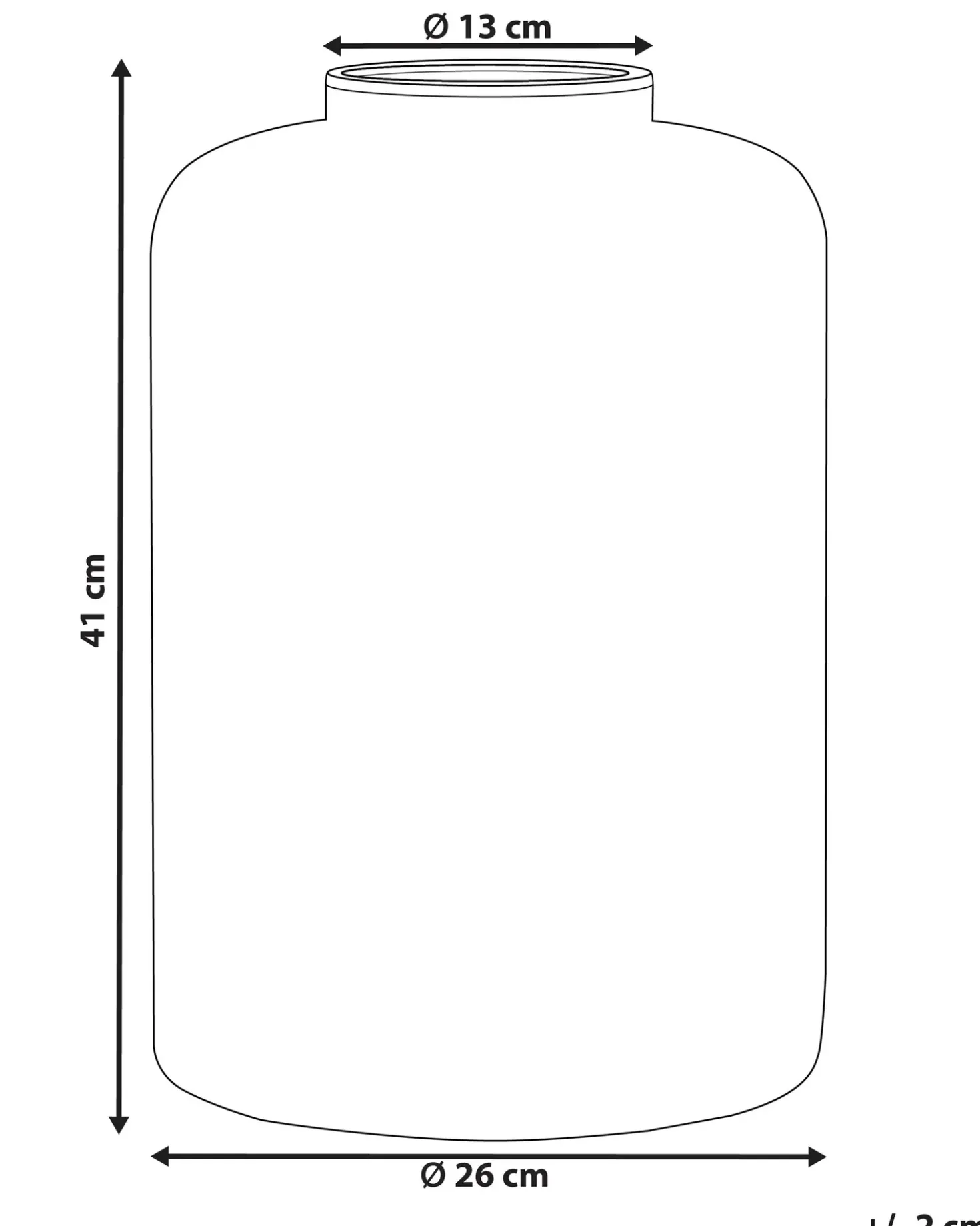 Vaso decorativo MIRCHI Vetro 41 cm Arancione