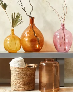Vaso decorativo MIRCHI Vetro 41 cm Arancione
