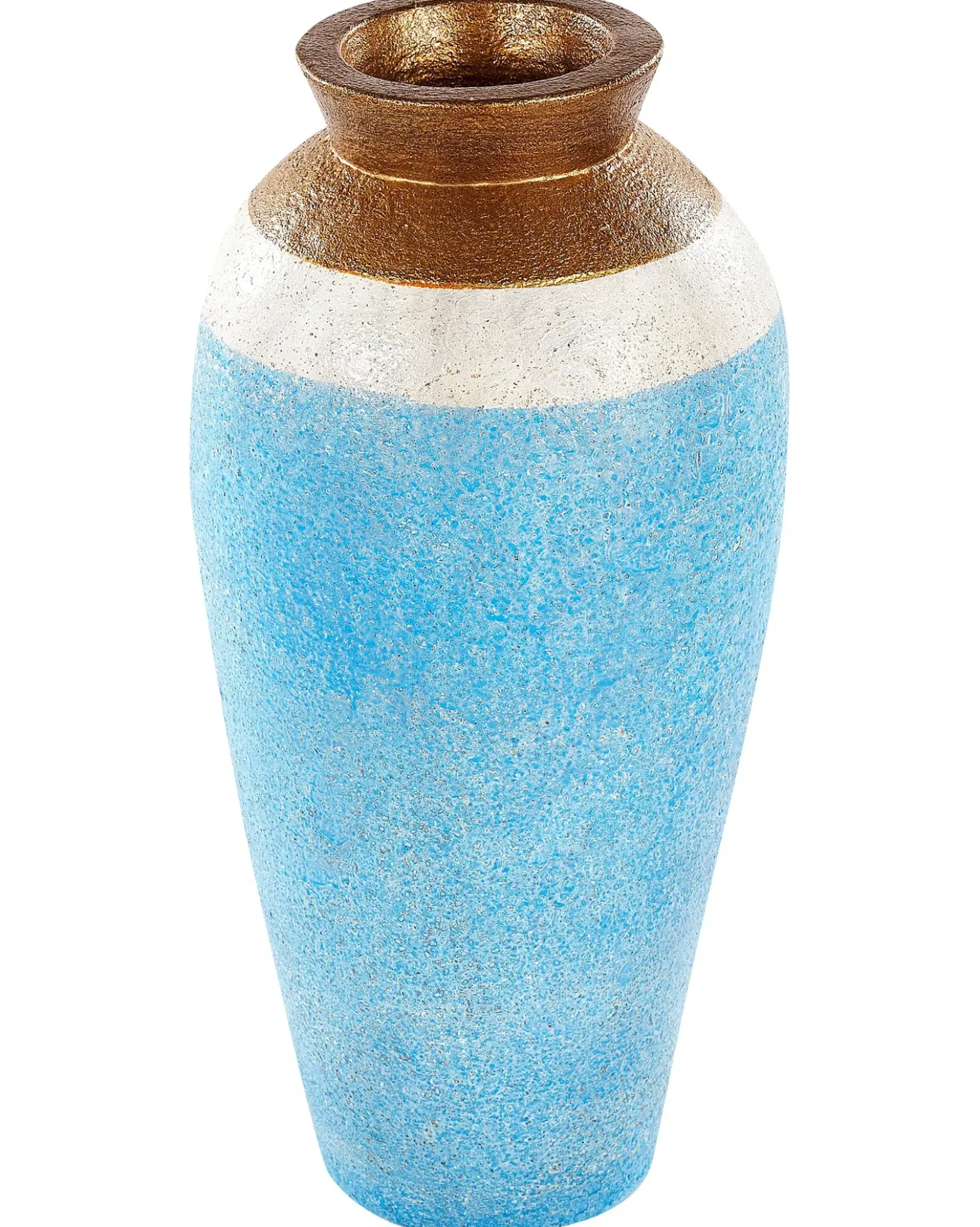 Vaso decorativo PLATEJE Ceramica 42 cm Blu