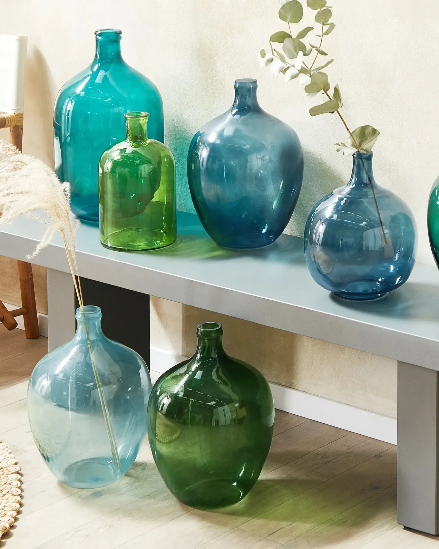 Vaso decorativo PULAO Vetro 31 cm Verde