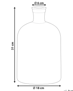 Vaso decorativo PULAO Vetro 31 cm Verde