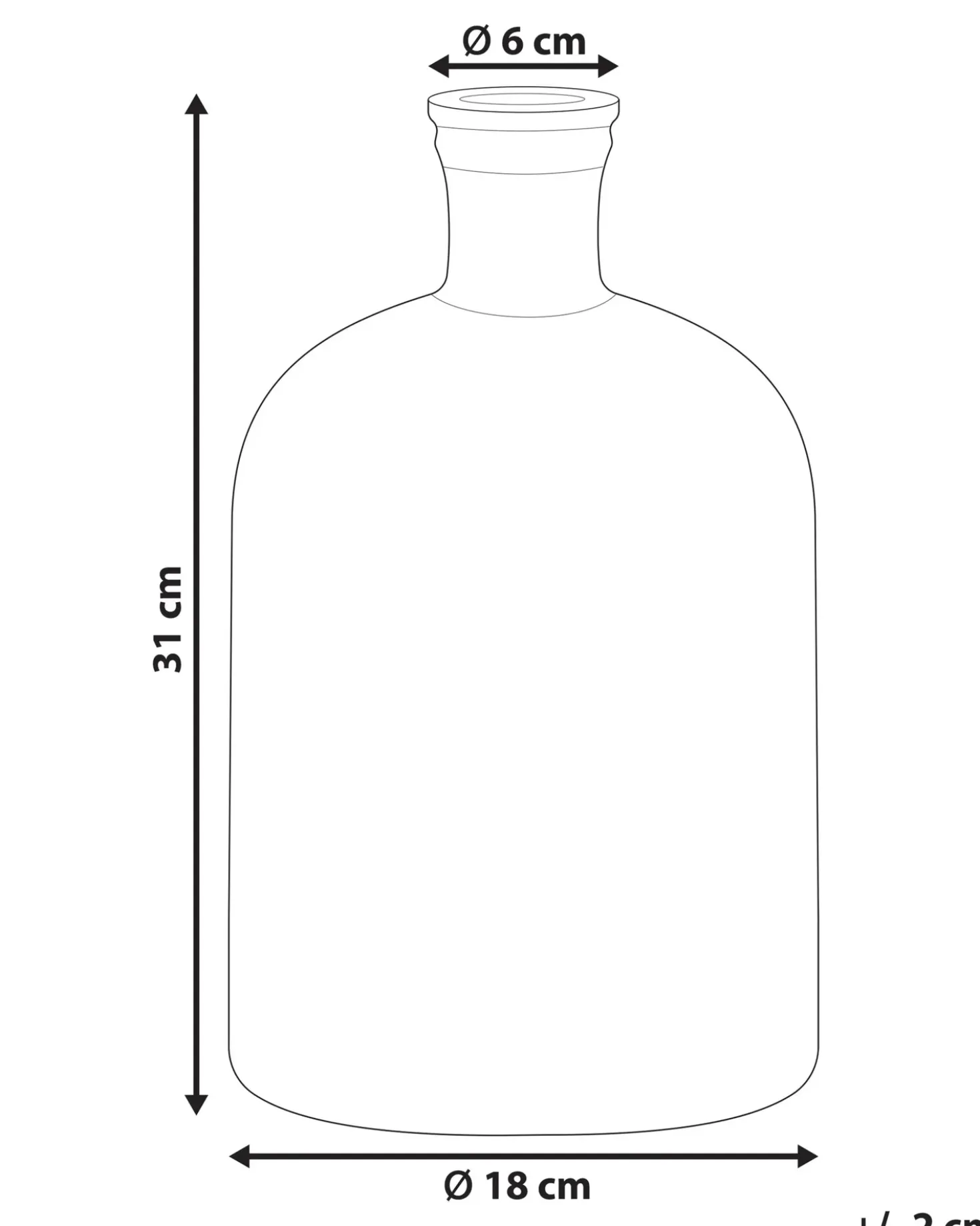 Vaso decorativo PULAO Vetro 31 cm Verde