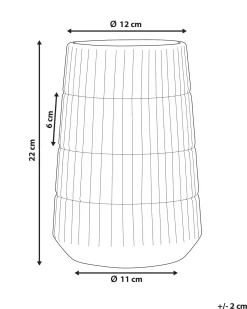 Vaso decorativo QANAWAT Gres porcellanato 22 cm Oro