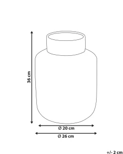 Vaso decorativo RENUN Ceramica 36 cm Naturale