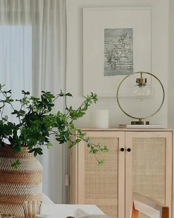 Vaso decorativo RENUN Ceramica 36 cm Naturale