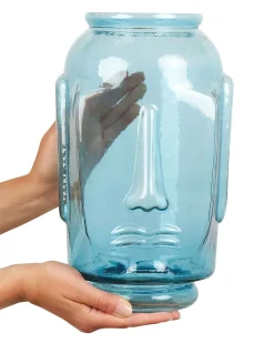 Vaso decorativo SAMBAR Vetro 31 cm Blu