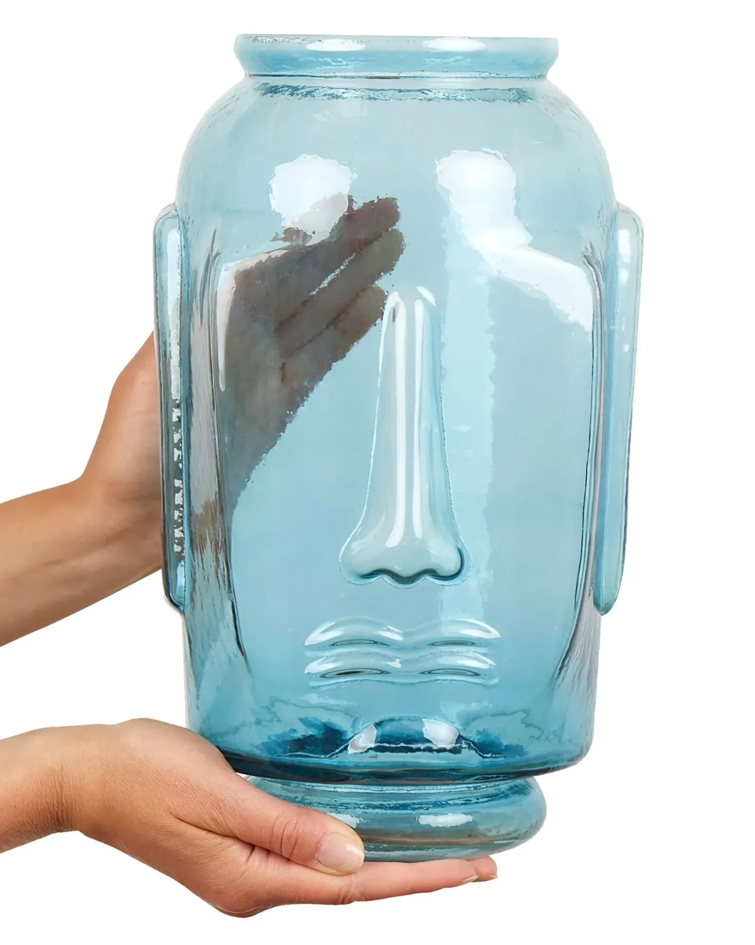 Vaso decorativo SAMBAR Vetro 31 cm Blu