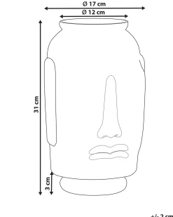 Vaso decorativo SAMBAR Vetro 31 cm Blu