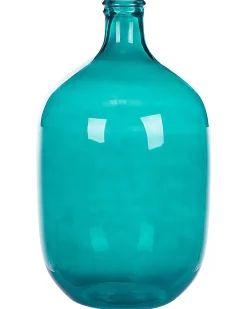 Vaso decorativo SAMOSA Vetro 48 cm Turchese