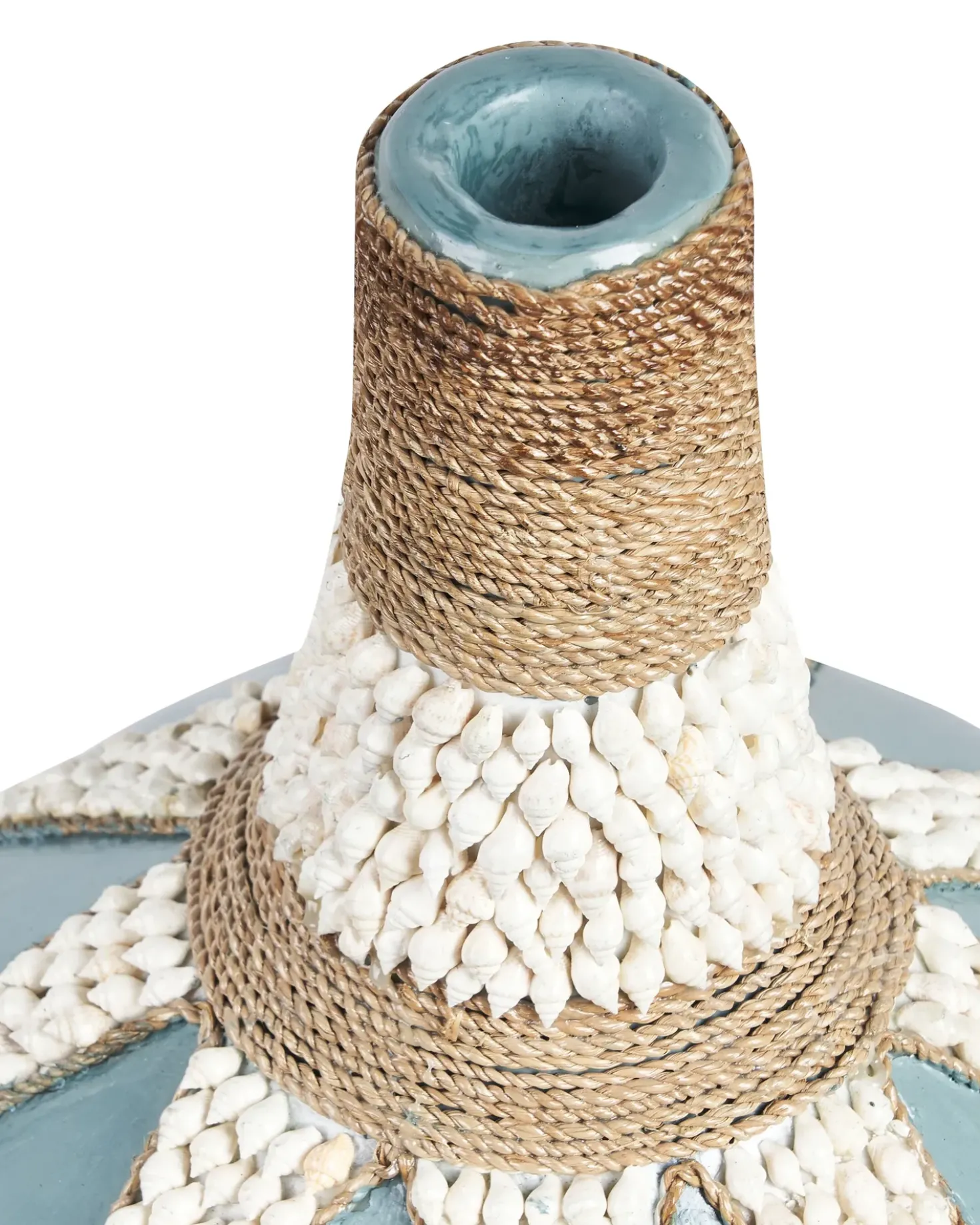 Vaso decorativo SILAU Ceramica 43 cm Blu