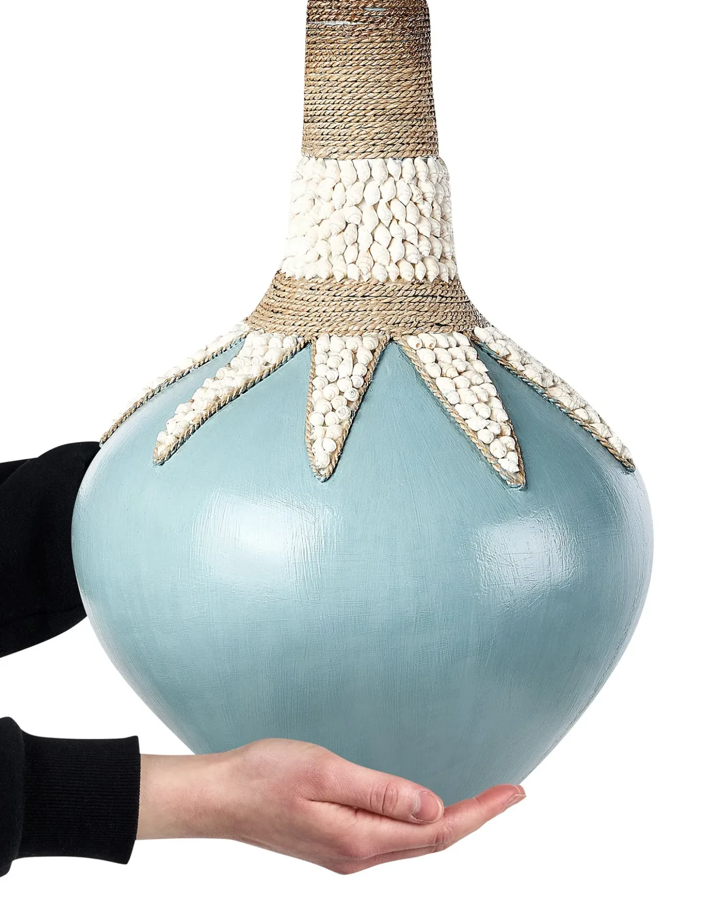 Vaso decorativo SILAU Ceramica 43 cm Blu