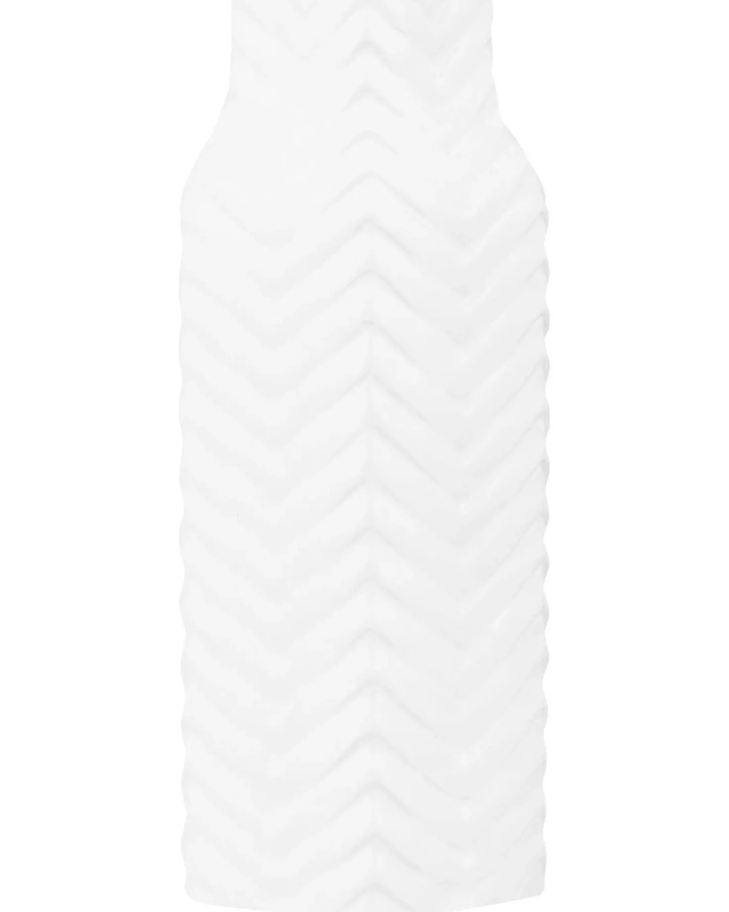 Vaso decorativo XANTHOS Gres porcellanato 32 cm Bianco