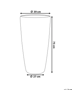Vaso per piante ABDERA 39 cm Beige chiaro
