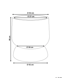 Vaso per piante ARAUCARIA 42 cm Grigio
