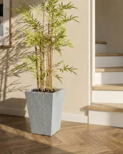 Vaso per piante BAIHE 42 cm Grigio