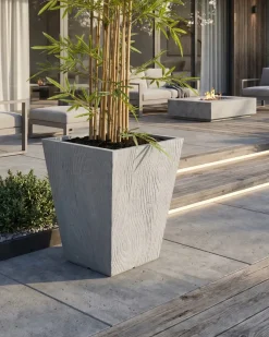 Vaso per piante BAIHE 42 cm Grigio