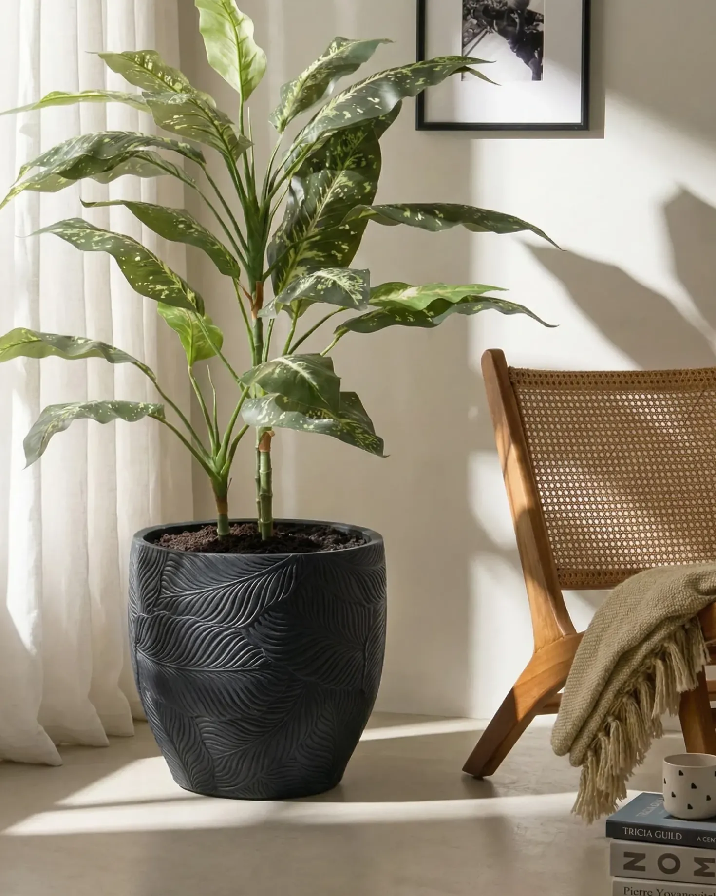 Vaso per piante BAIYUN 42 cm Nero