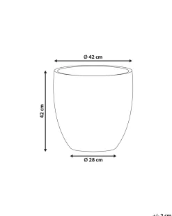 Vaso per piante BAIYUN 42 cm Nero