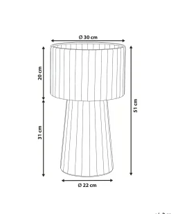 Vaso per piante BANE Metallo 30 cm Bianco/Beige