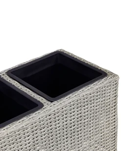 Vaso per piante BELLIS Rattan sintetico (PE) 82 cm Marrone chiaro